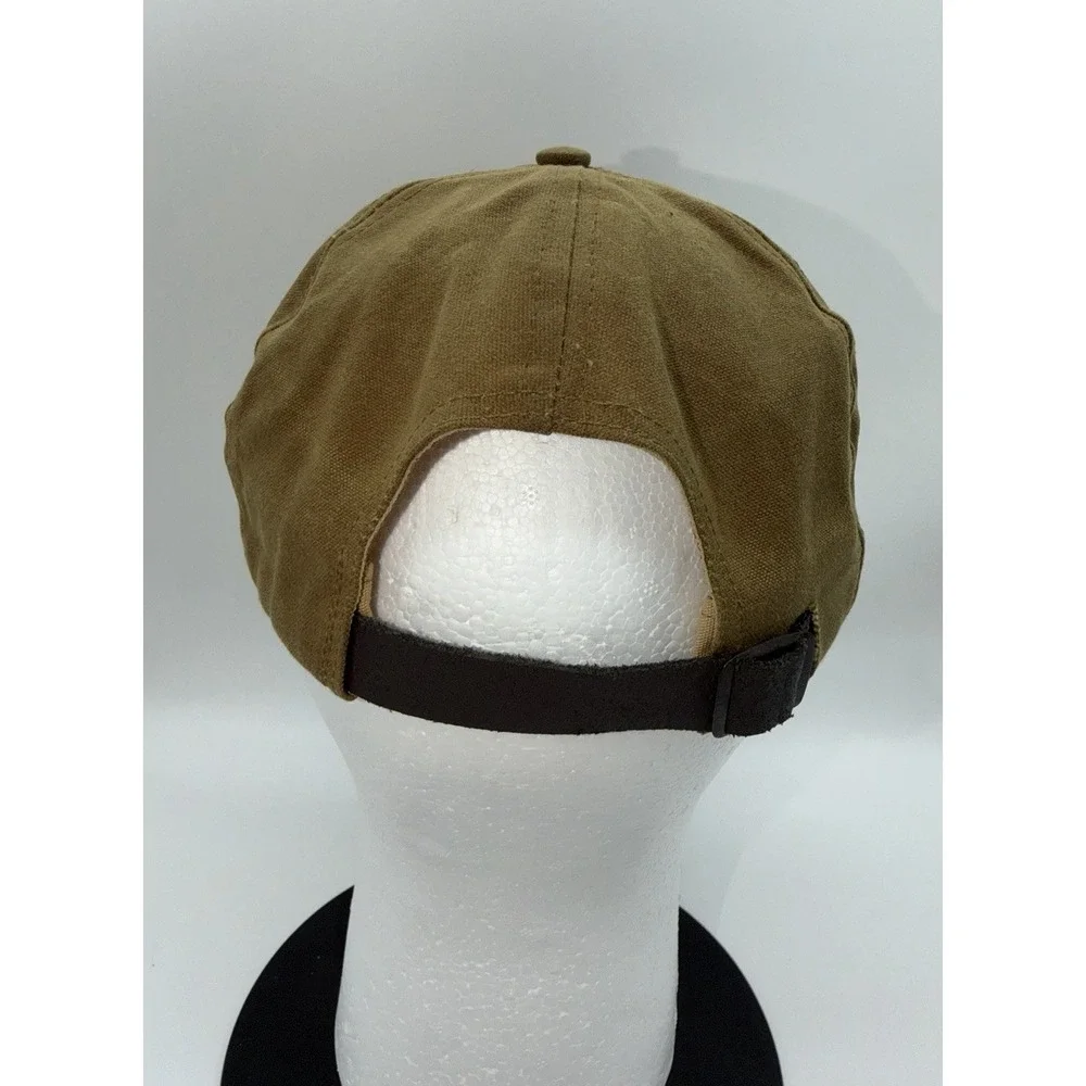 FILSON Cap Hat (017L-B) Waxed Cloth Canvas Leather Strap Outdoor Hunting USA